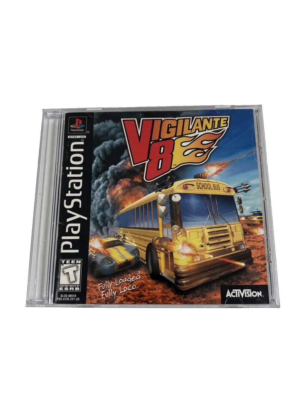Vigilante 8 Sony PlayStation 1 PS1 1998 Activision Tested
